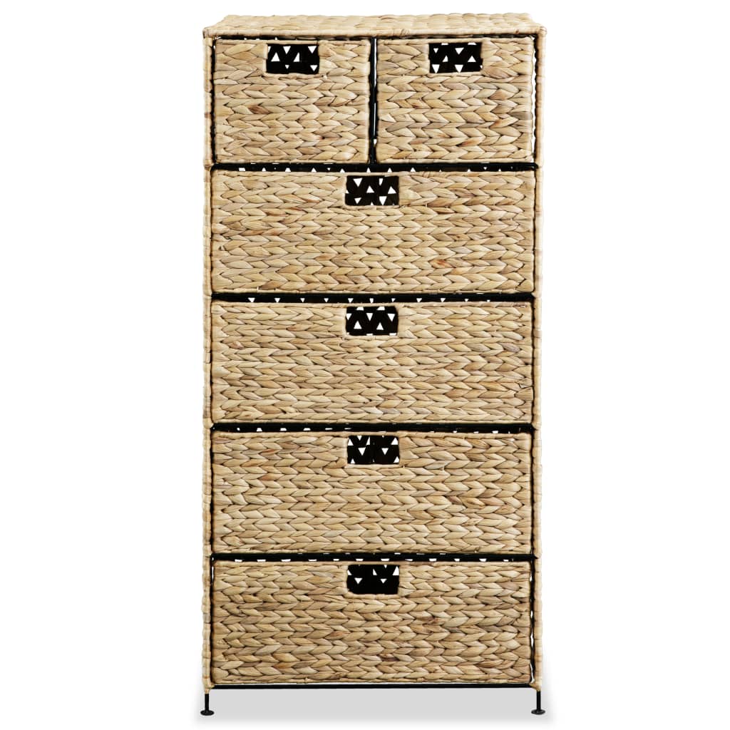 Storage Unit with 6 Baskets 47x37x100 cm Water Hyacinth- Storage Cabinets & Lockers - HomeShopIreland - Home Shop Ireland - Storage Cabinets & Lockers - Storage Unit with 6 Baskets 47x37x100 cm Water Hyacinth
