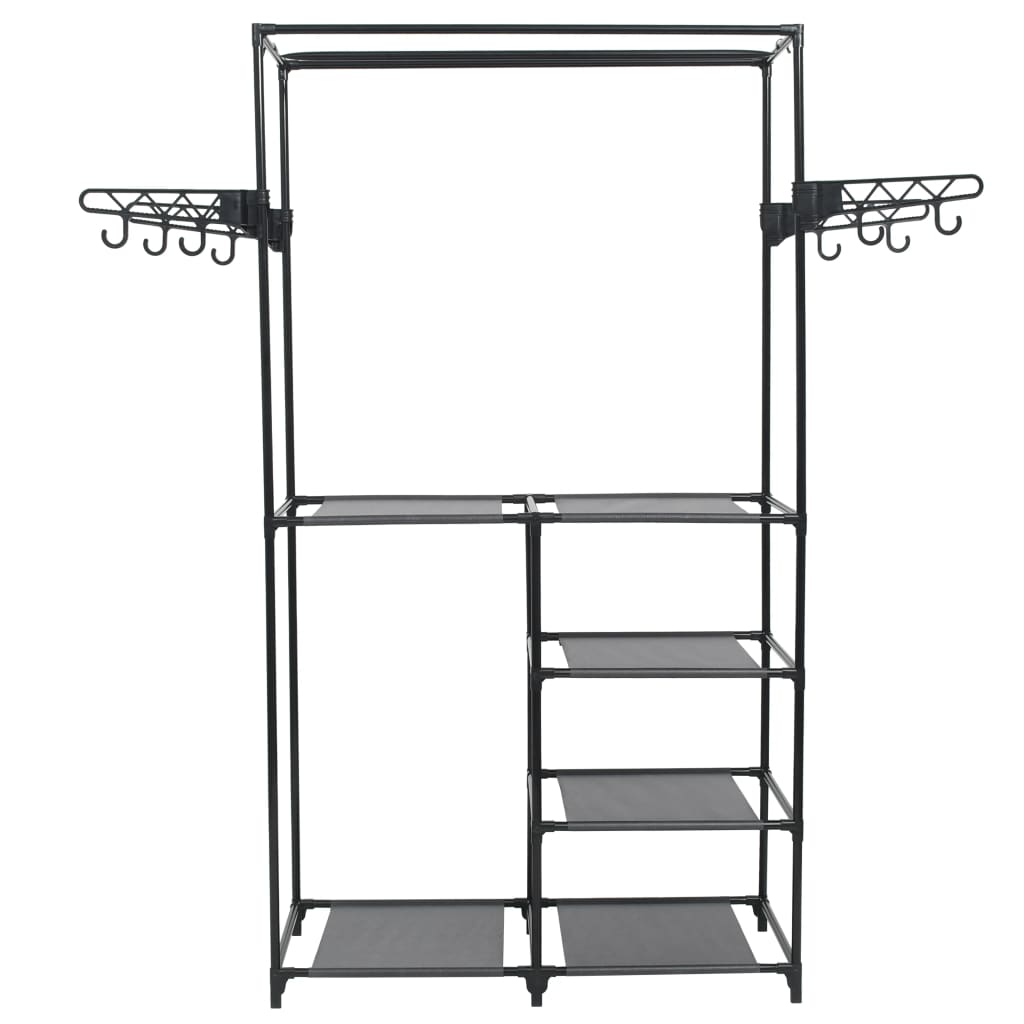 Clothes Rack Steel and Non-woven Fabric 87x44x158 cm Black- Closet Organisers & Garment Racks - HomeShopIreland - Home Shop Ireland - Closet Organisers & Garment Racks - Clothes Rack Steel and Non-woven Fabric 87x44x158 cm Black