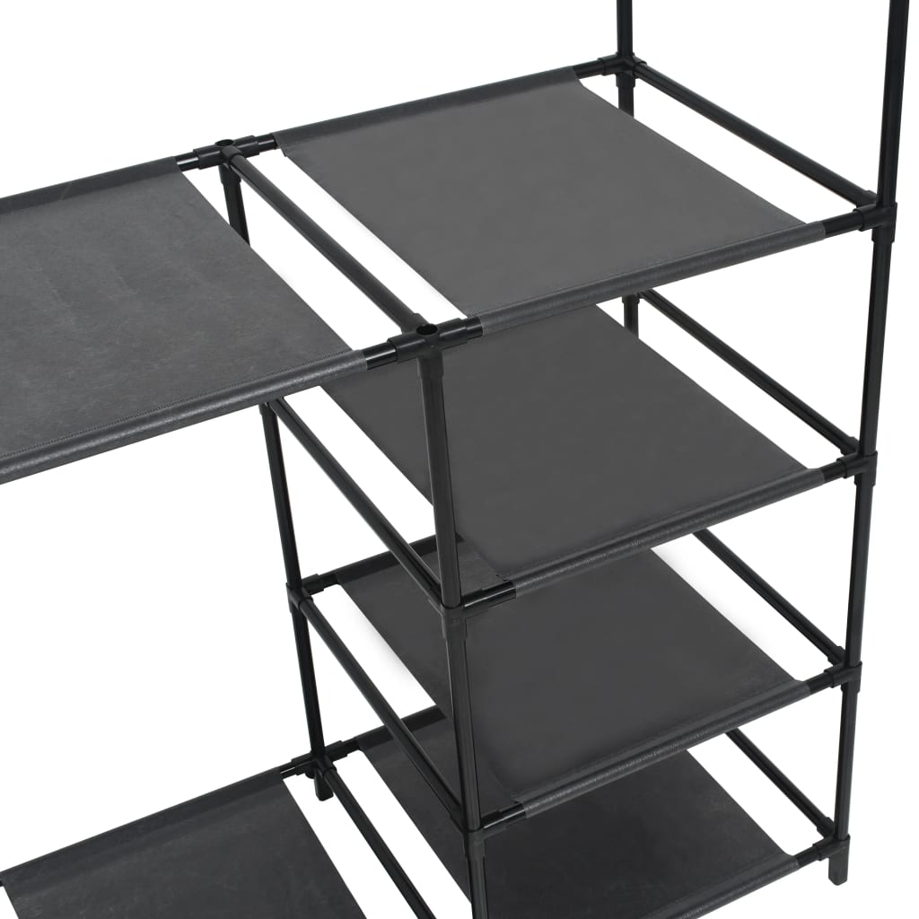 Clothes Rack Steel and Non-woven Fabric 87x44x158 cm Black- Closet Organisers & Garment Racks - HomeShopIreland - Home Shop Ireland - Closet Organisers & Garment Racks - Clothes Rack Steel and Non-woven Fabric 87x44x158 cm Black