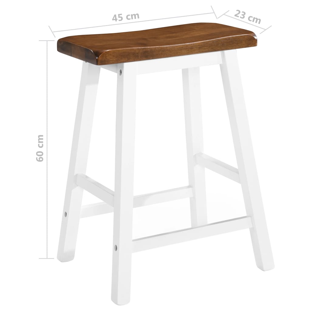 Bar Table and Stool Set 3 Pieces Solid Wood- Kitchen & Dining Furniture Sets - HomeShopIreland - Home Shop Ireland - Kitchen & Dining Furniture Sets - Bar Table and Stool Set 3 Pieces Solid Wood