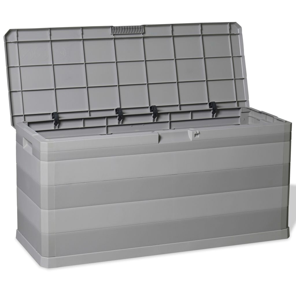 Garden Storage Box Grey 117x45x56 cm- Outdoor Storage Boxes - HomeShopIreland - Home Shop Ireland - Outdoor Storage Boxes - Garden Storage Box Grey 117x45x56 cm