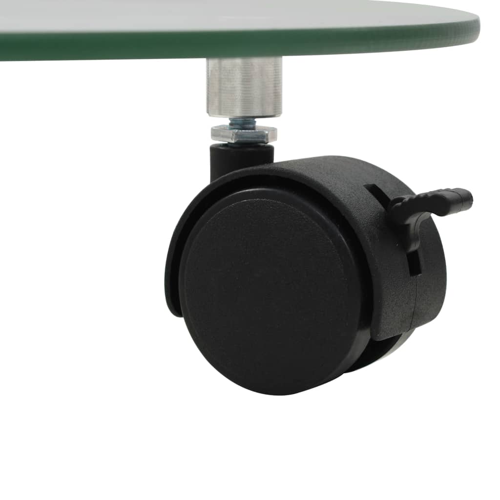 Plant Rollers 2 pcs Tempered Glass 28 cm Round- Plant Stands - HomeShopIreland - Home Shop Ireland - Plant Stands - Plant Rollers 2 pcs Tempered Glass 28 cm Round