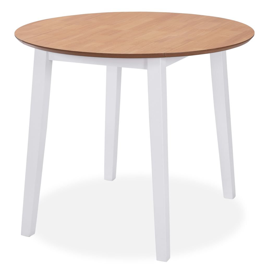 Dining Set 5 Pieces MDF and Rubberwood White- Kitchen & Dining Furniture Sets - HomeShopIreland - Home Shop Ireland - Kitchen & Dining Furniture Sets - Dining Set 5 Pieces MDF and Rubberwood White