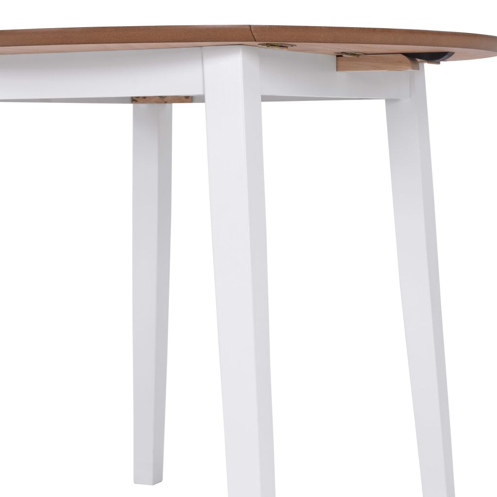 Dining Set 5 Pieces MDF and Rubberwood White- Kitchen & Dining Furniture Sets - HomeShopIreland - Home Shop Ireland - Kitchen & Dining Furniture Sets - Dining Set 5 Pieces MDF and Rubberwood White