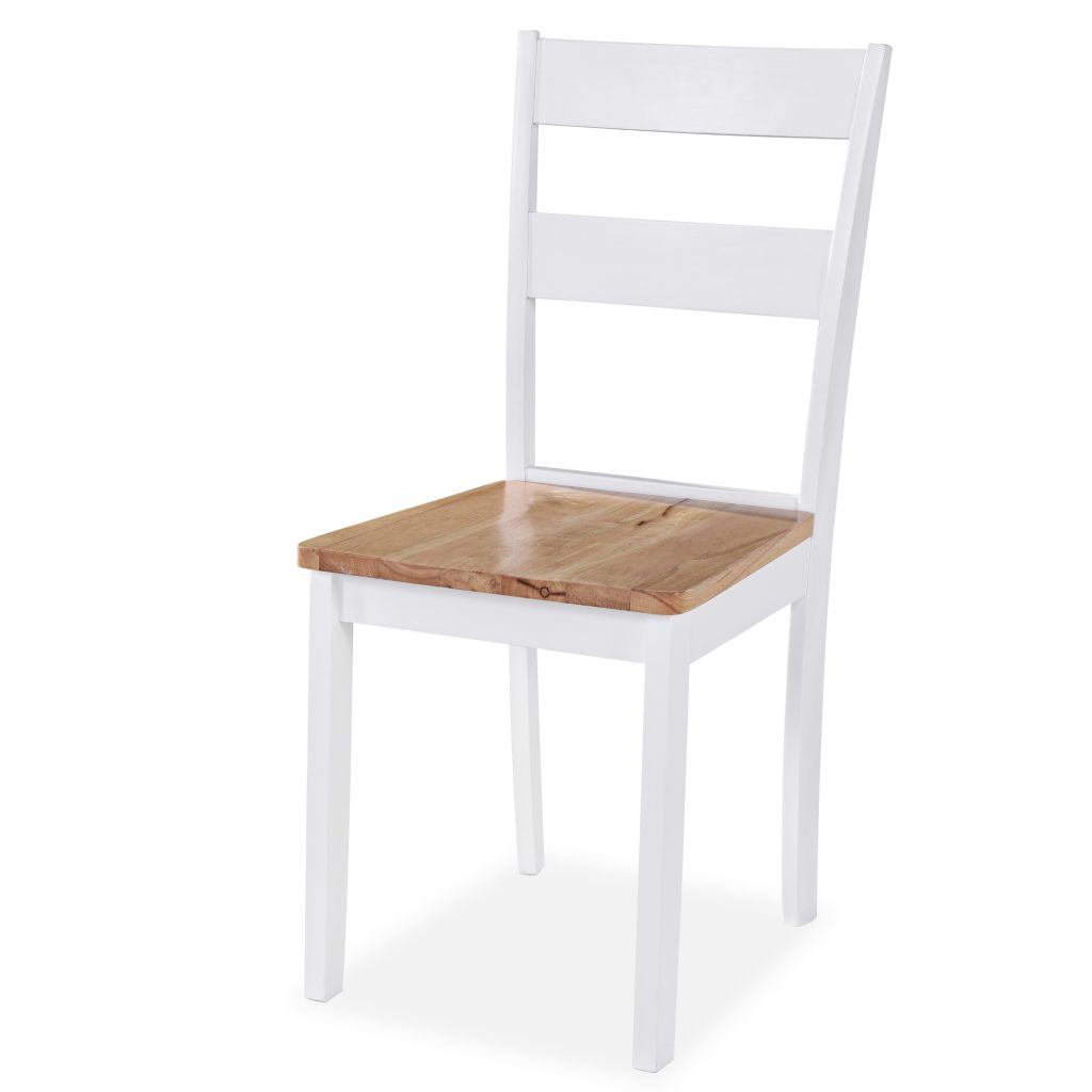 Dining Set 5 Pieces MDF and Rubberwood White- Kitchen & Dining Furniture Sets - HomeShopIreland - Home Shop Ireland - Kitchen & Dining Furniture Sets - Dining Set 5 Pieces MDF and Rubberwood White