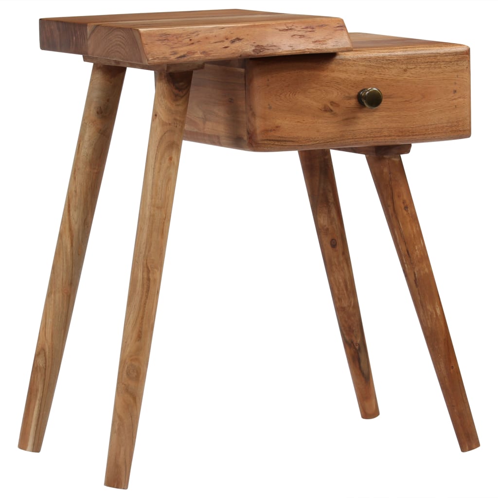 Bedside Table Solid Acacia Wood 45x32x55 cm- Bedside Tables - HomeShopIreland - Home Shop Ireland - Bedside Tables - Bedside Table Solid Acacia Wood 45x32x55 cm