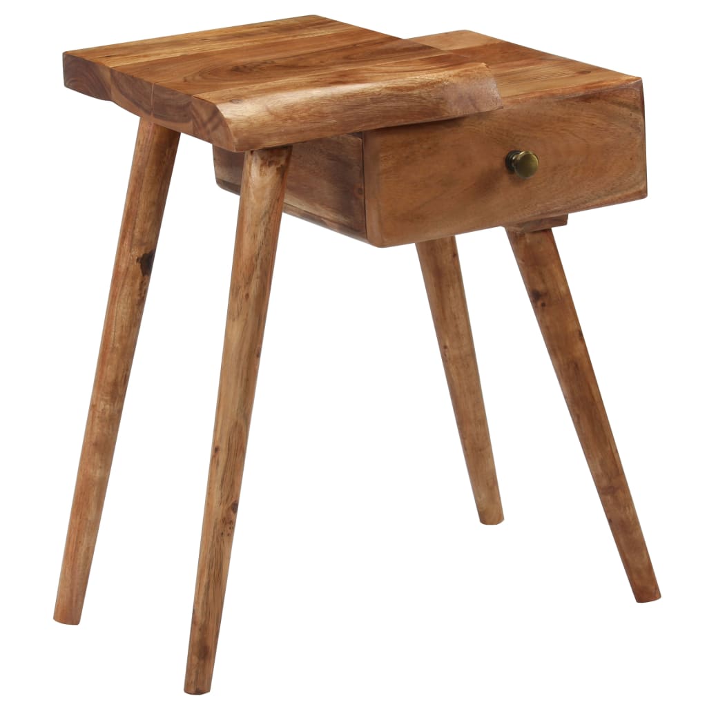 Bedside Table Solid Acacia Wood 45x32x55 cm- Bedside Tables - HomeShopIreland - Home Shop Ireland - Bedside Tables - Bedside Table Solid Acacia Wood 45x32x55 cm