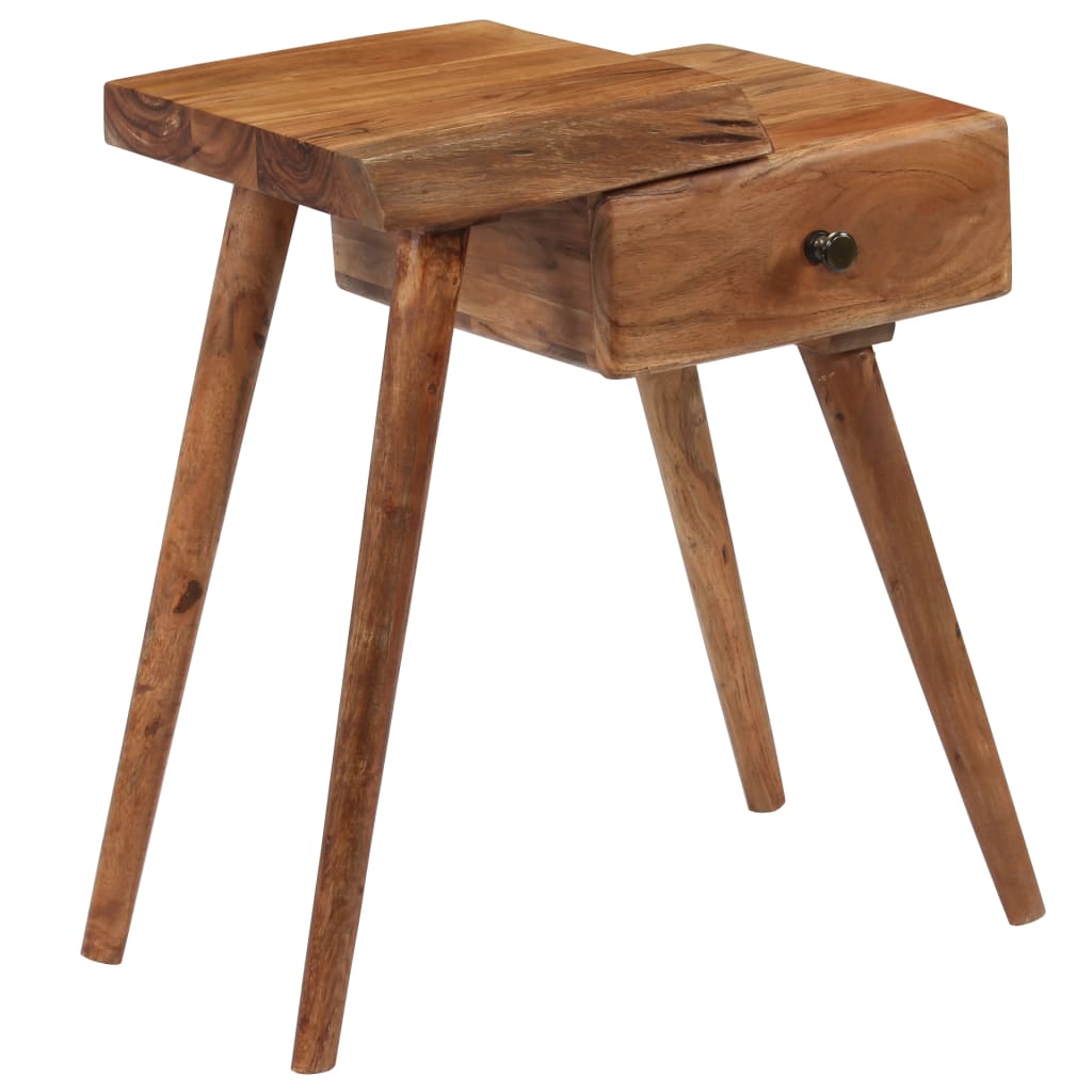 Bedside Table Solid Acacia Wood 45x32x55 cm- Bedside Tables - HomeShopIreland - Home Shop Ireland - Bedside Tables - Bedside Table Solid Acacia Wood 45x32x55 cm