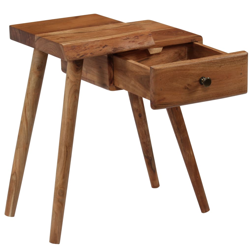 Bedside Table Solid Acacia Wood 45x32x55 cm- Bedside Tables - HomeShopIreland - Home Shop Ireland - Bedside Tables - Bedside Table Solid Acacia Wood 45x32x55 cm