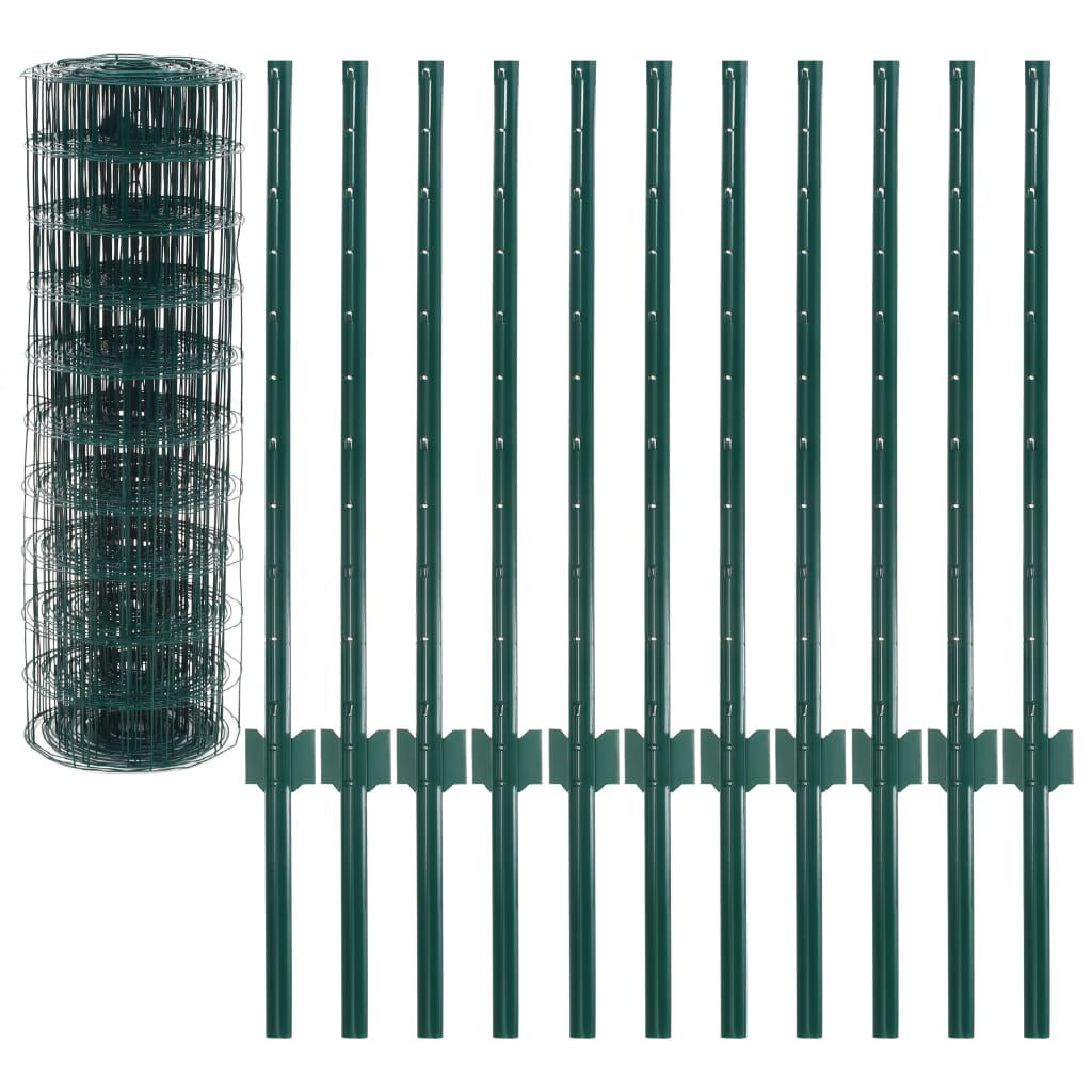 Euro Fence Steel 20x0.8 m Green- Fence Panels - HomeShopIreland - Home Shop Ireland - Fence Panels - Euro Fence Steel 20x0.8 m Green
