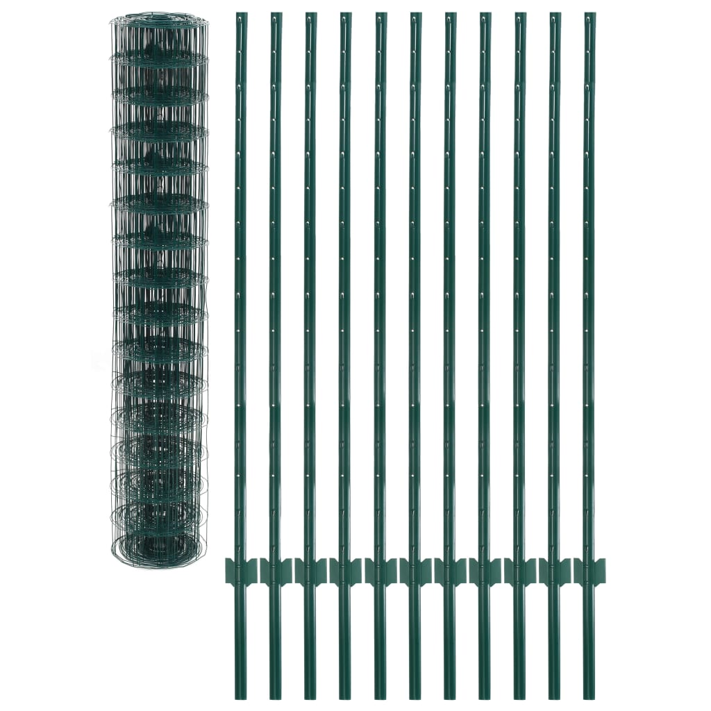 Euro Fence Steel 20x1.5 m Green- Fence Panels - HomeShopIreland - Home Shop Ireland - Fence Panels - Euro Fence Steel 20x1.5 m Green