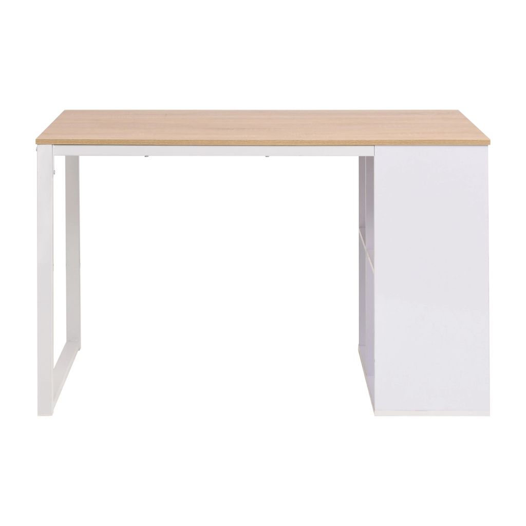 Writing Desk 120x60x75 cm Oak and White- Desks - HomeShopIreland - Home Shop Ireland - Desks - Writing Desk 120x60x75 cm Oak and White