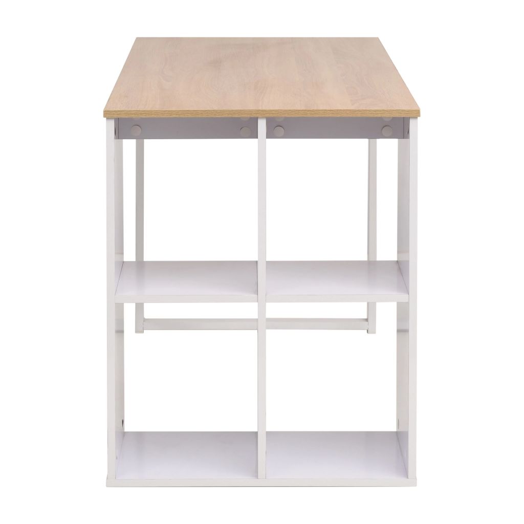Writing Desk 120x60x75 cm Oak and White- Desks - HomeShopIreland - Home Shop Ireland - Desks - Writing Desk 120x60x75 cm Oak and White