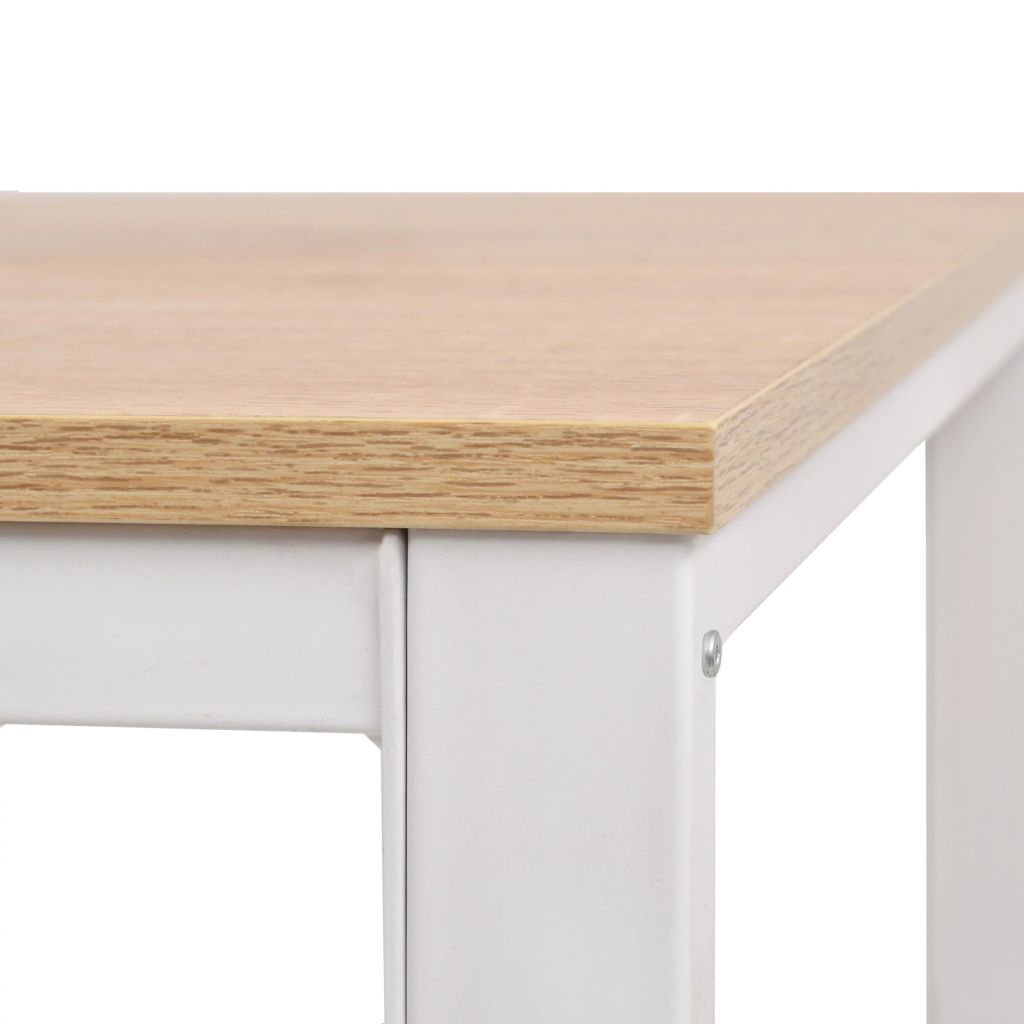 Writing Desk 120x60x75 cm Oak and White- Desks - HomeShopIreland - Home Shop Ireland - Desks - Writing Desk 120x60x75 cm Oak and White