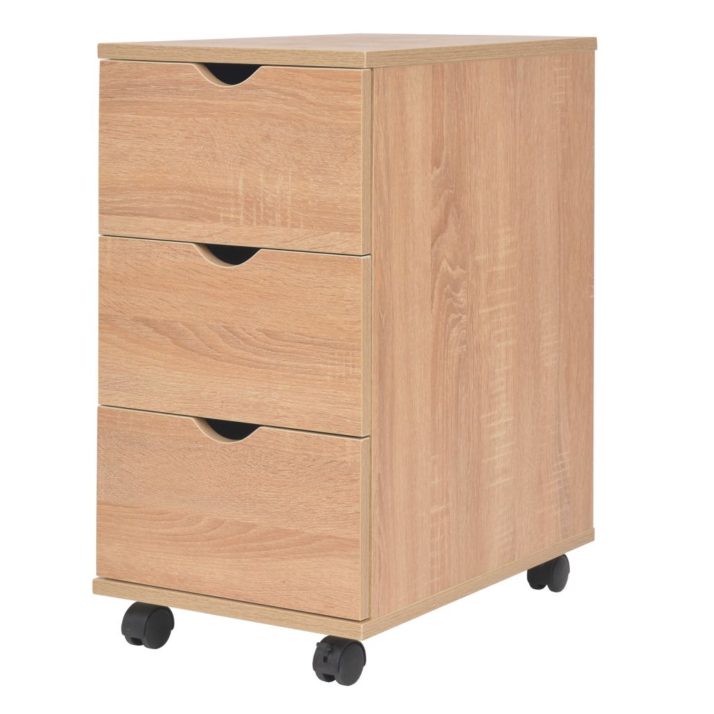 Drawer Unit 33x45x60 cm Oak- Storage Cabinets & Lockers - HomeShopIreland - Home Shop Ireland - Storage Cabinets & Lockers - Drawer Unit 33x45x60 cm Oak