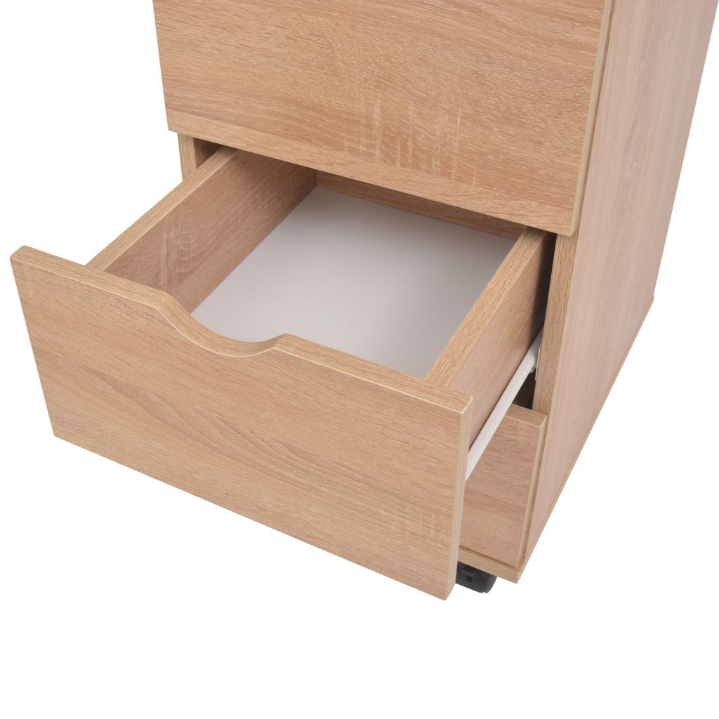 Drawer Unit 33x45x60 cm Oak- Storage Cabinets & Lockers - HomeShopIreland - Home Shop Ireland - Storage Cabinets & Lockers - Drawer Unit 33x45x60 cm Oak