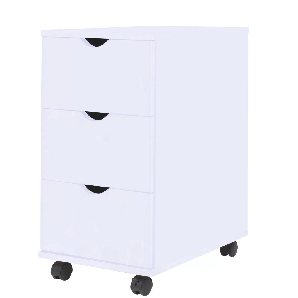 Drawer Unit 45x33x60 cm White- Storage Cabinets & Lockers - HomeShopIreland - Home Shop Ireland - Storage Cabinets & Lockers - Drawer Unit 45x33x60 cm White