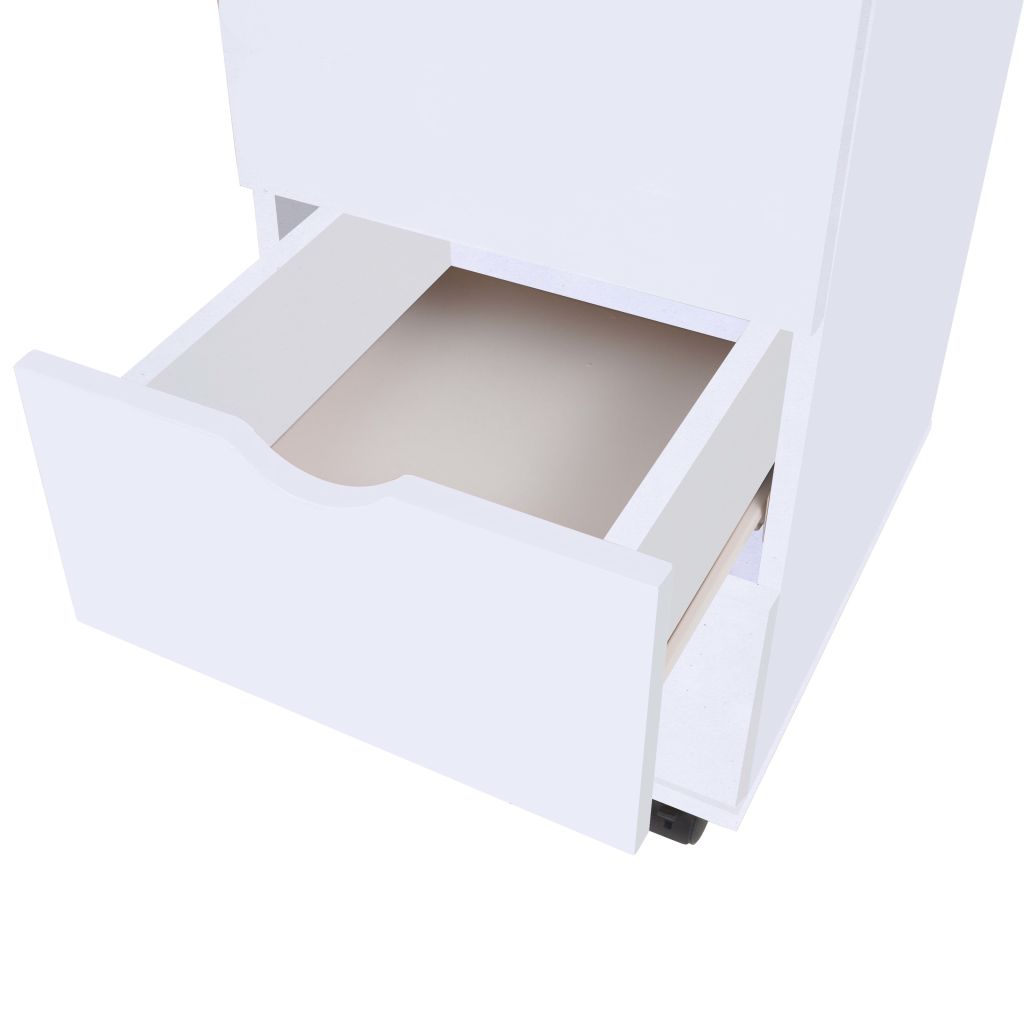 Drawer Unit 45x33x60 cm White- Storage Cabinets & Lockers - HomeShopIreland - Home Shop Ireland - Storage Cabinets & Lockers - Drawer Unit 45x33x60 cm White