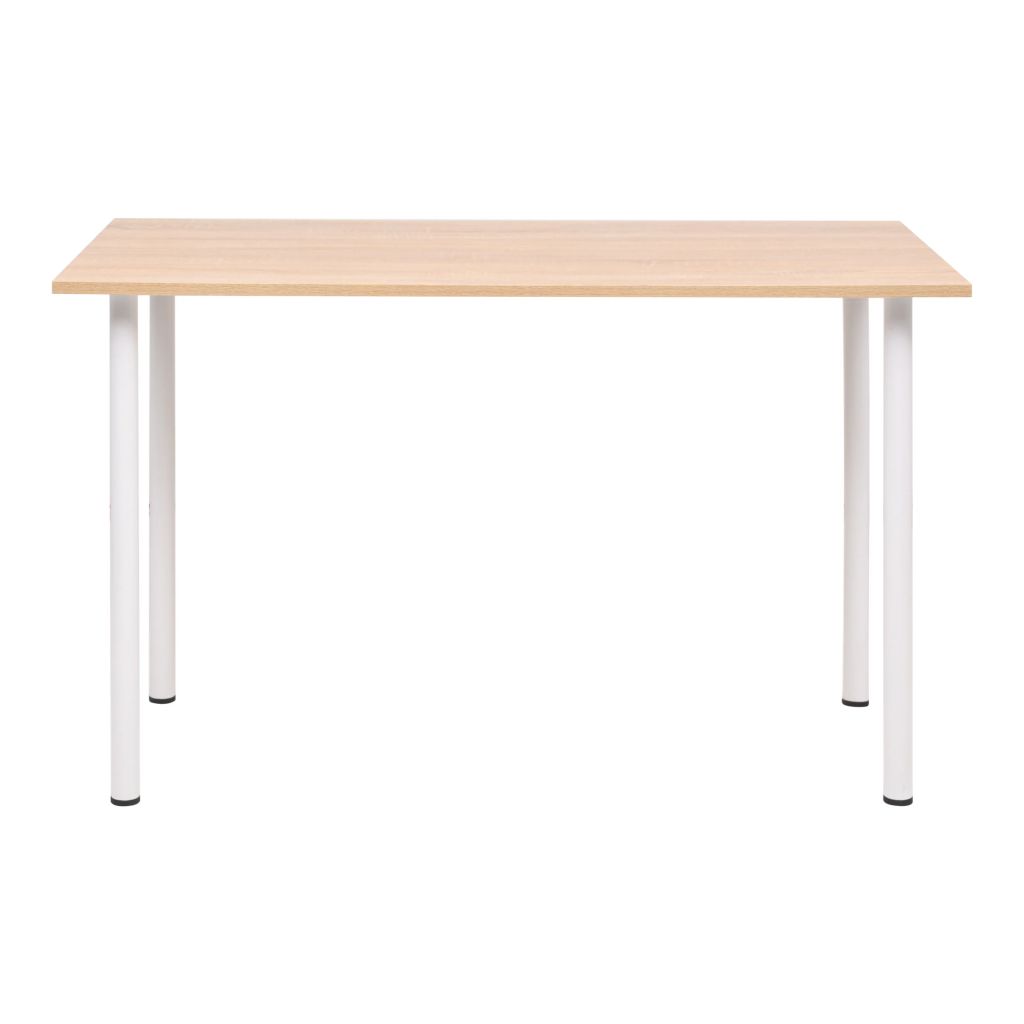Dining Table 120x60x73 cm Oak and White- Kitchen & Dining Room Tables - HomeShopIreland - Home Shop Ireland - Kitchen & Dining Room Tables - Dining Table 120x60x73 cm Oak and White