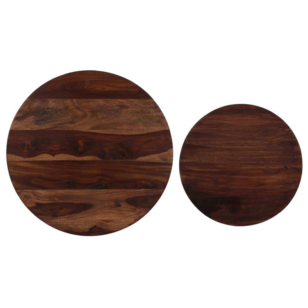 Coffee Table Set 2 Pieces Solid Sheesham Wood 60x35 cm- Coffee Tables - HomeShopIreland - Home Shop Ireland - Coffee Tables - Coffee Table Set 2 Pieces Solid Sheesham Wood 60x35 cm