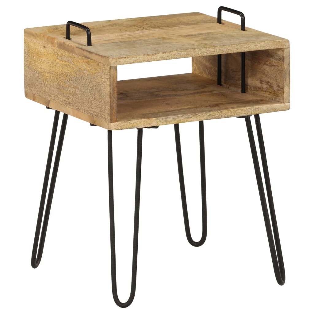 Bedside Table Solid Mango Wood 40x34x47 cm- Bedside Tables - HomeShopIreland - Home Shop Ireland - Bedside Tables - Bedside Table Solid Mango Wood 40x34x47 cm