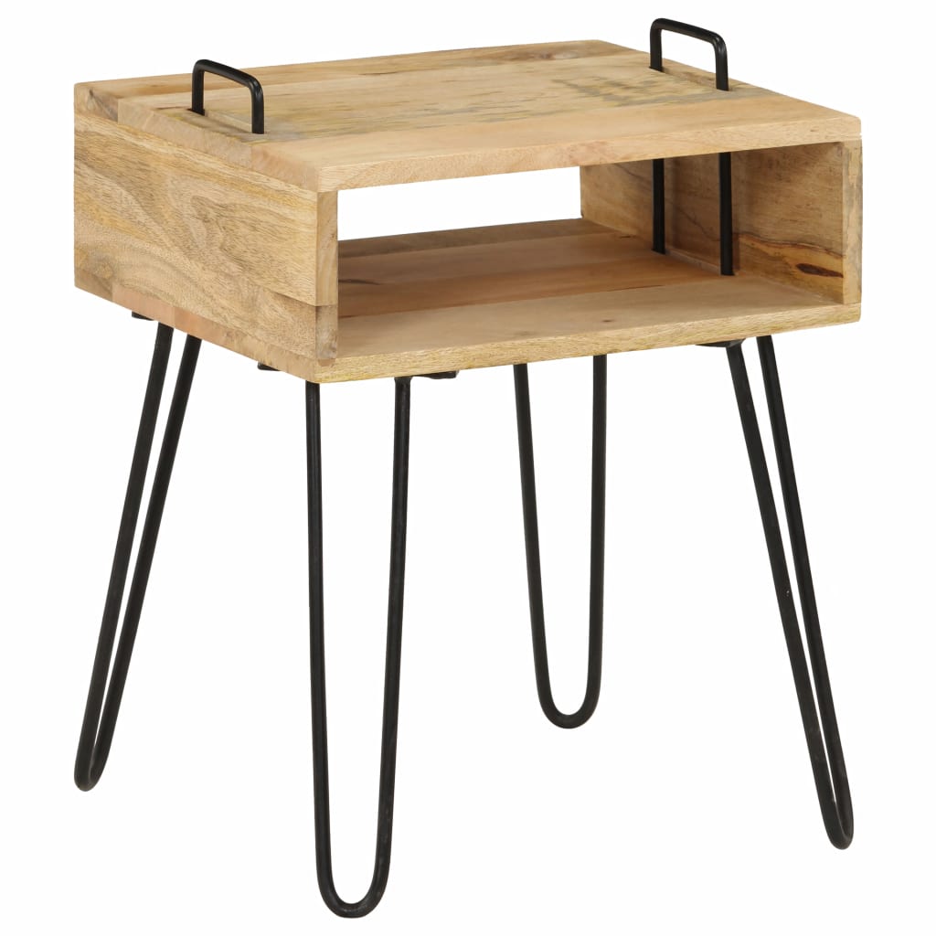 Bedside Table Solid Mango Wood 40x34x47 cm- Bedside Tables - HomeShopIreland - Home Shop Ireland - Bedside Tables - Bedside Table Solid Mango Wood 40x34x47 cm