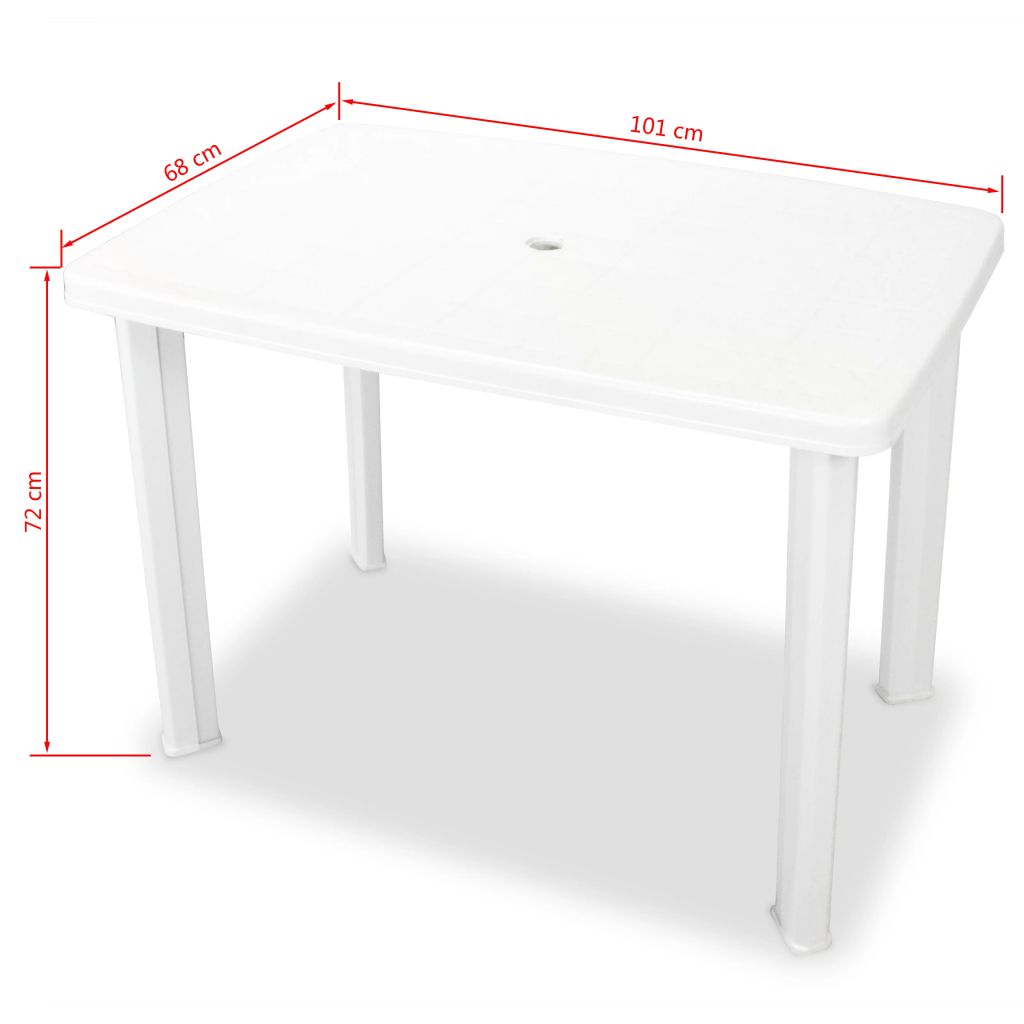 3 Piece Bistro Set Plastic White- Outdoor Furniture Sets - HomeShopIreland - Home Shop Ireland - Outdoor Furniture Sets - 3 Piece Bistro Set Plastic White