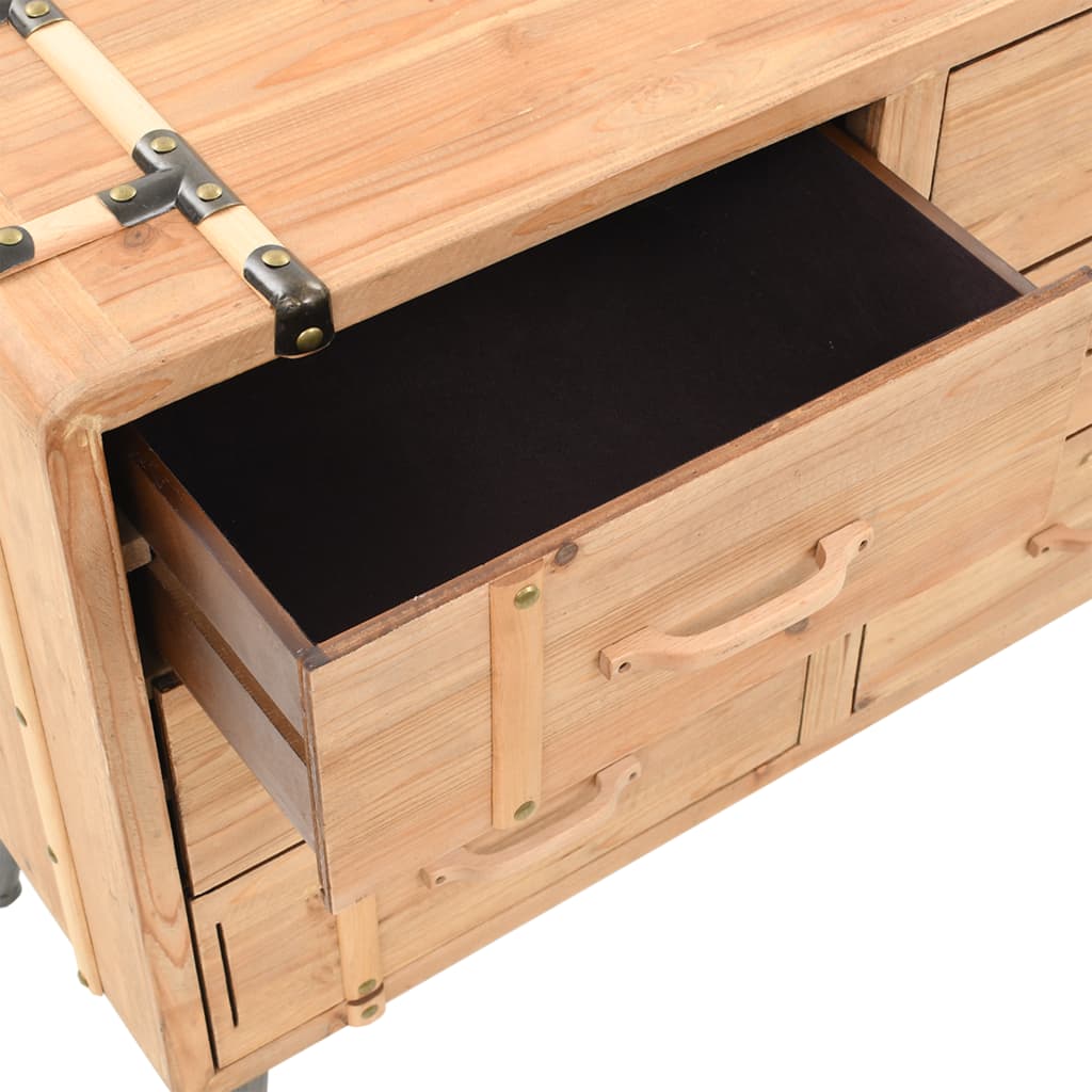 Drawer Cabinet Solid Fir Wood 91x35x73 cm- Storage Cabinets & Lockers - HomeShopIreland - Home Shop Ireland - Storage Cabinets & Lockers - Drawer Cabinet Solid Fir Wood 91x35x73 cm
