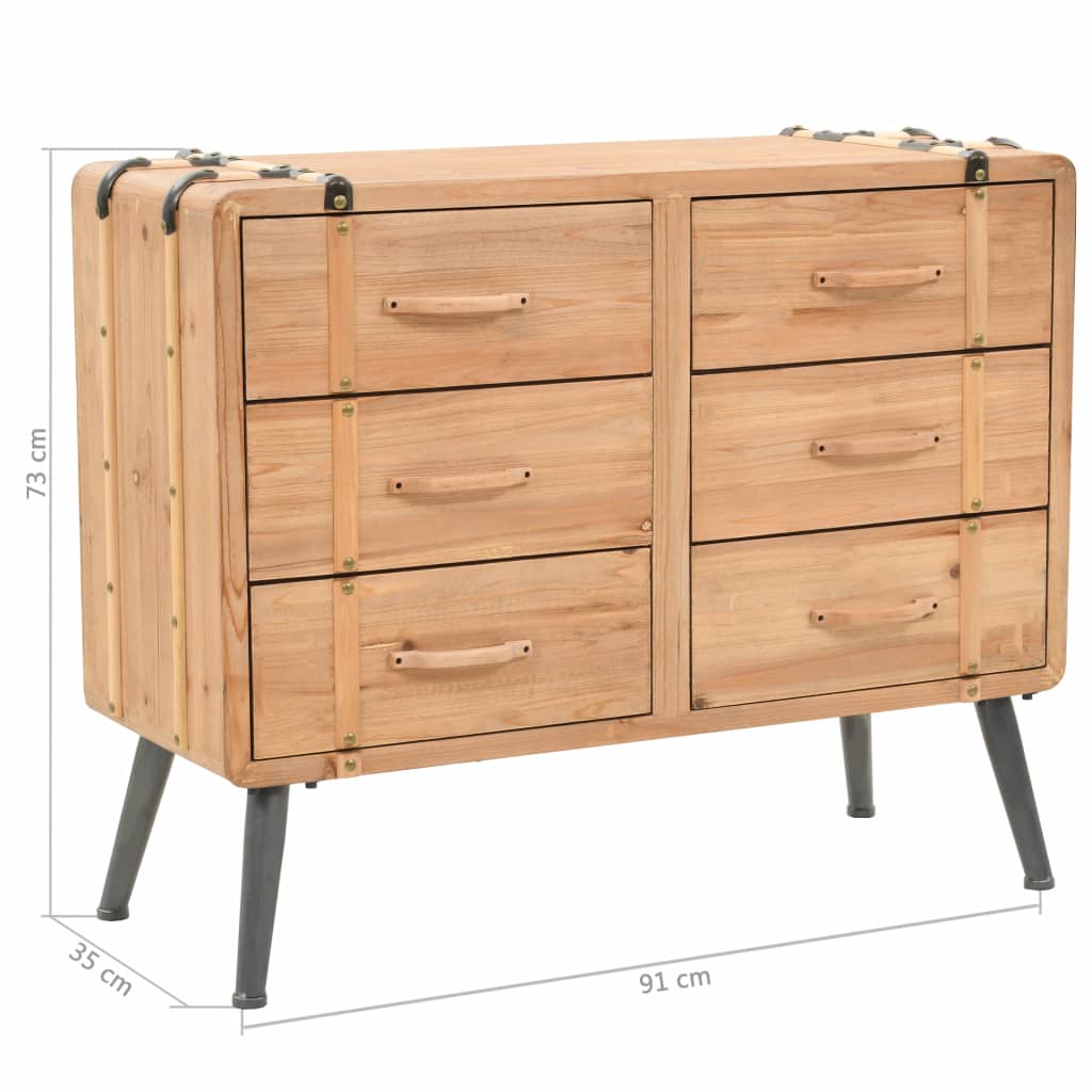 Drawer Cabinet Solid Fir Wood 91x35x73 cm- Storage Cabinets & Lockers - HomeShopIreland - Home Shop Ireland - Storage Cabinets & Lockers - Drawer Cabinet Solid Fir Wood 91x35x73 cm