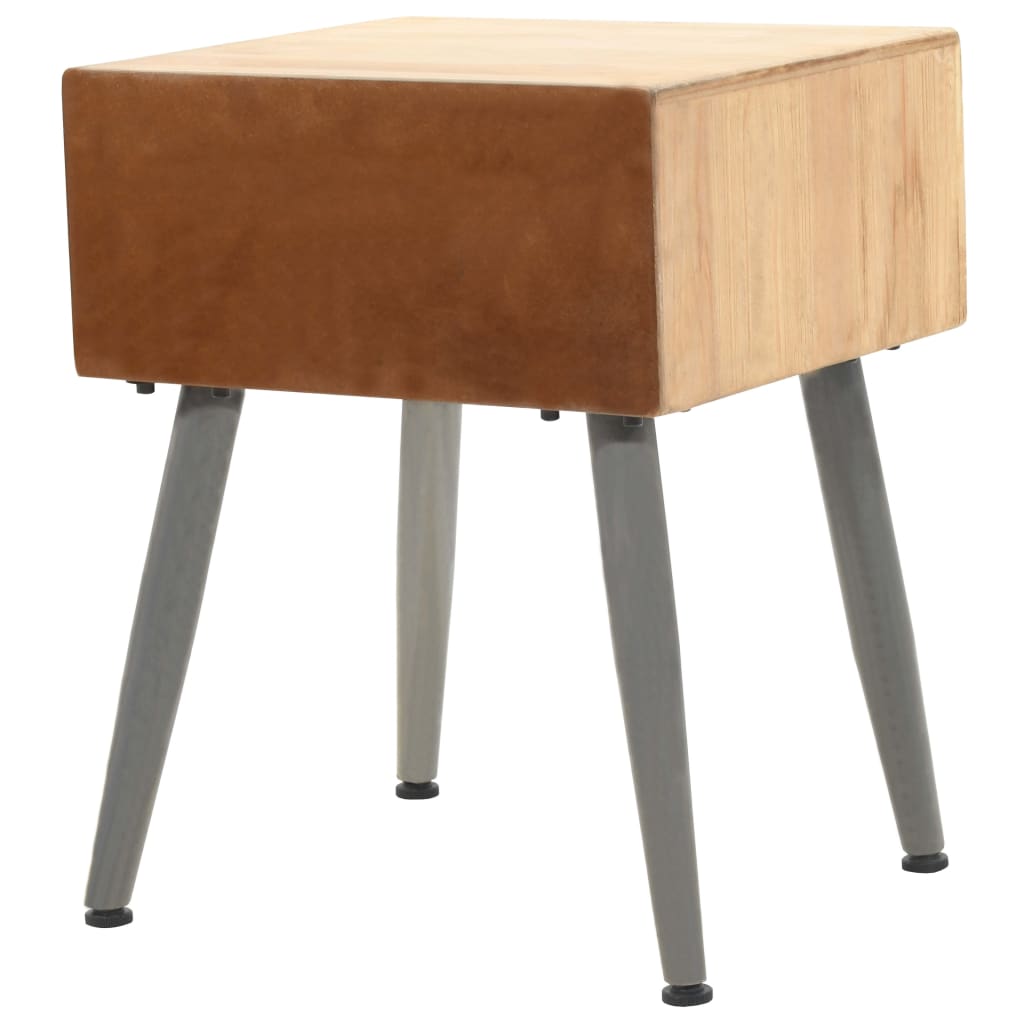 Bedside Table Solid Fir Wood 43x38x50 cm- Bedside Tables - HomeShopIreland - Home Shop Ireland - Bedside Tables - Bedside Table Solid Fir Wood 43x38x50 cm
