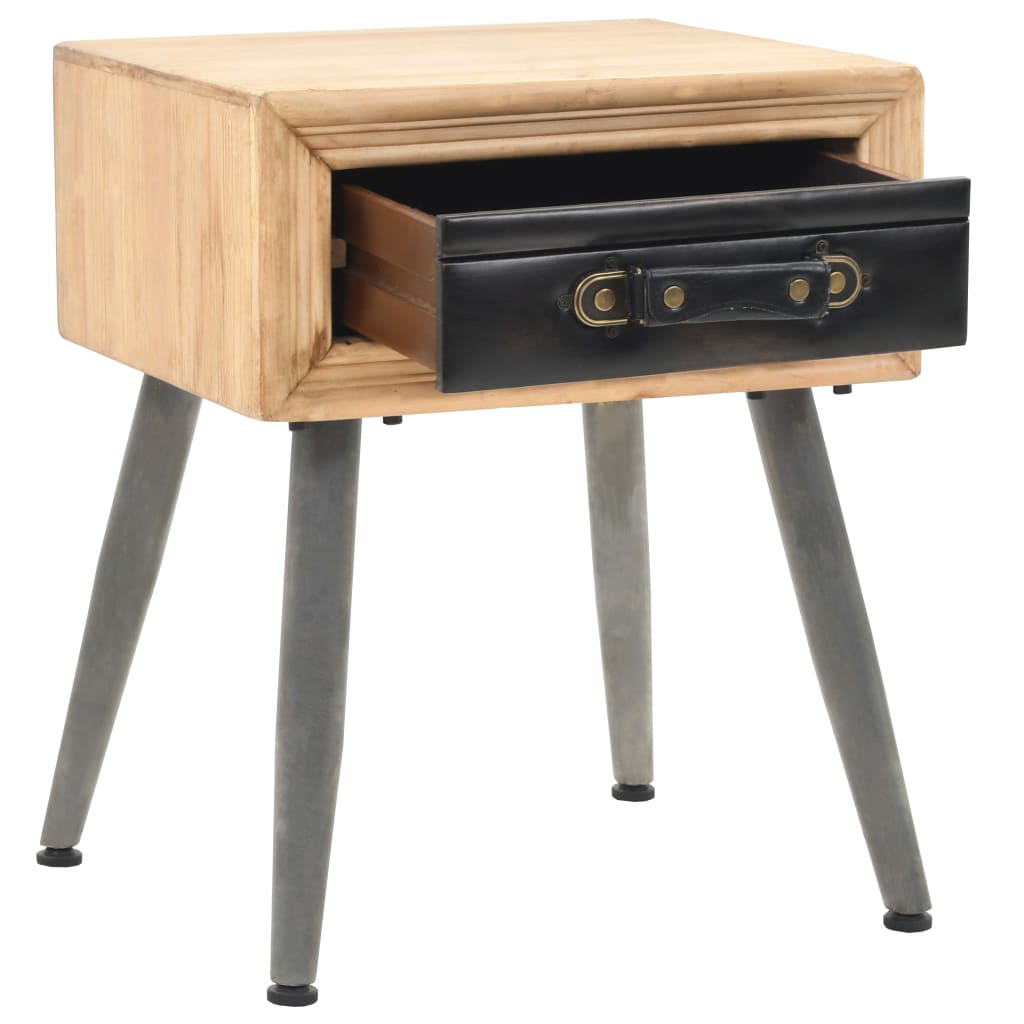Bedside Table Solid Fir Wood 43x38x50 cm- Bedside Tables - HomeShopIreland - Home Shop Ireland - Bedside Tables - Bedside Table Solid Fir Wood 43x38x50 cm