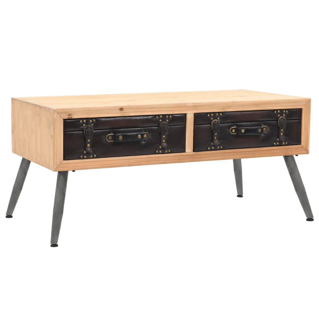 Coffee Table Solid Fir Wood 115x55x50 cm- Coffee Tables - HomeShopIreland - Home Shop Ireland - Coffee Tables - Coffee Table Solid Fir Wood 115x55x50 cm
