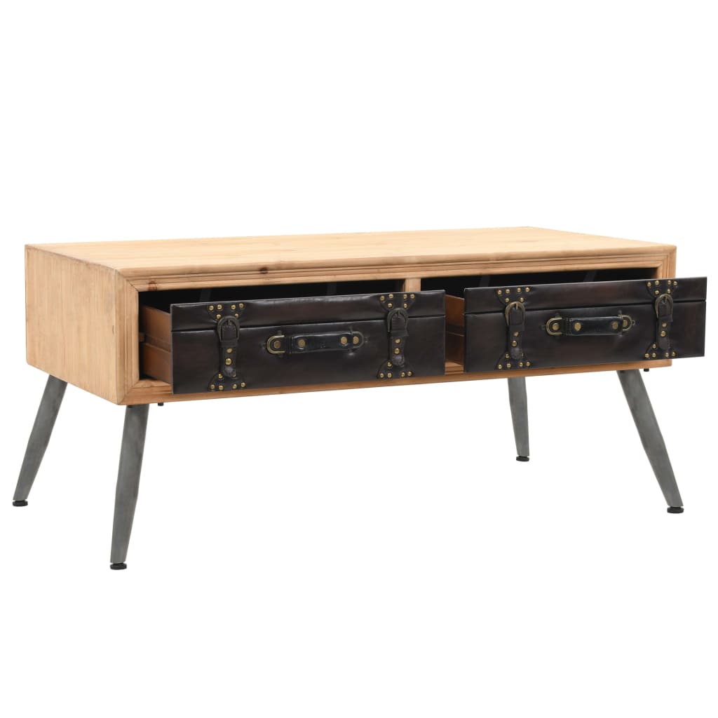Coffee Table Solid Fir Wood 115x55x50 cm- Coffee Tables - HomeShopIreland - Home Shop Ireland - Coffee Tables - Coffee Table Solid Fir Wood 115x55x50 cm