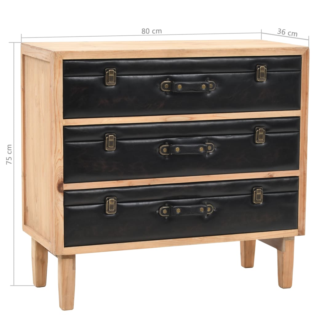 Drawer Cabinet Solid Fir Wood 80x36x75 cm- Buffets & Sideboards - HomeShopIreland - Home Shop Ireland - Buffets & Sideboards - Drawer Cabinet Solid Fir Wood 80x36x75 cm