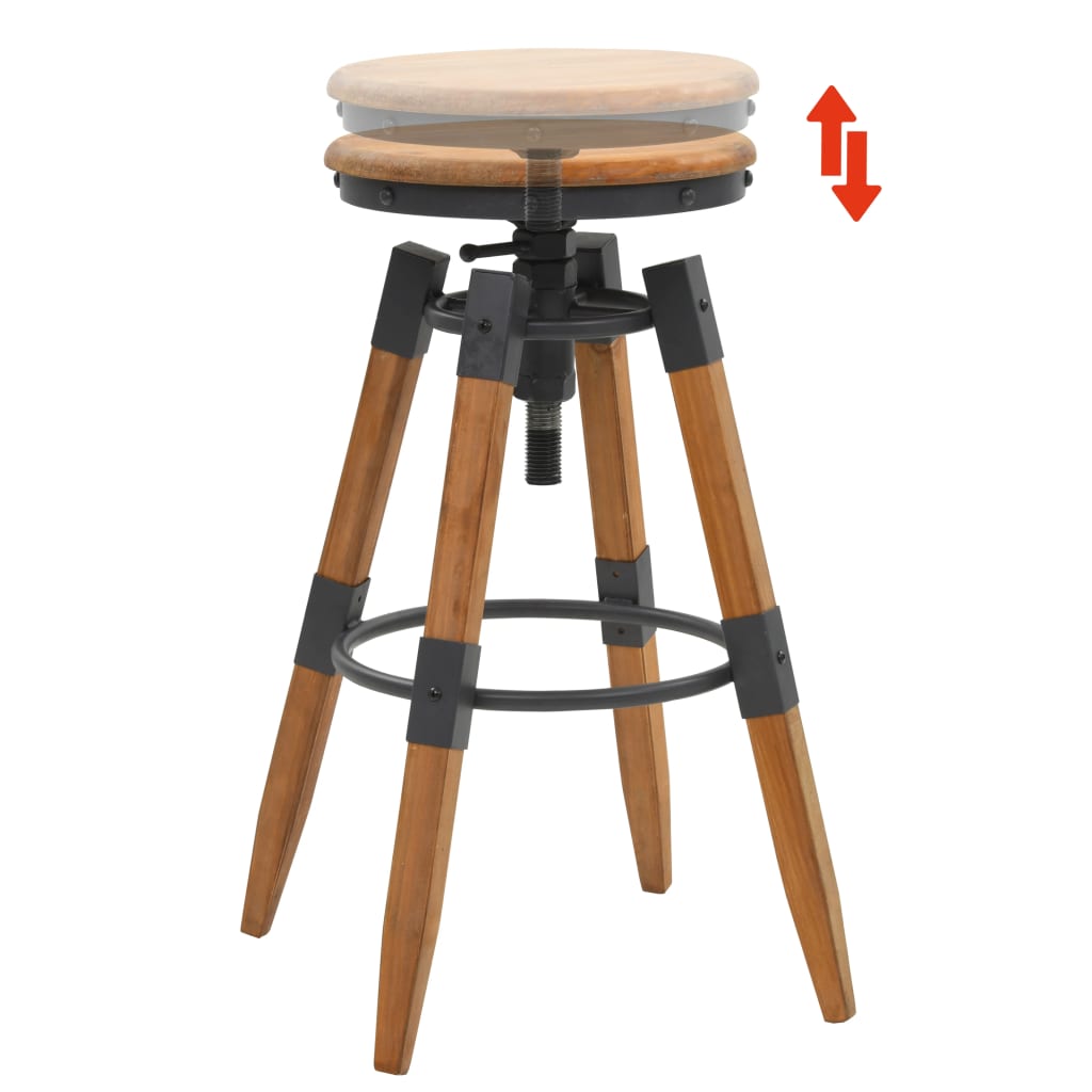 Bar Stools 2 pcs Solid Fir Wood- Table & Bar Stools - HomeShopIreland - Home Shop Ireland - Table & Bar Stools - Bar Stools 2 pcs Solid Fir Wood