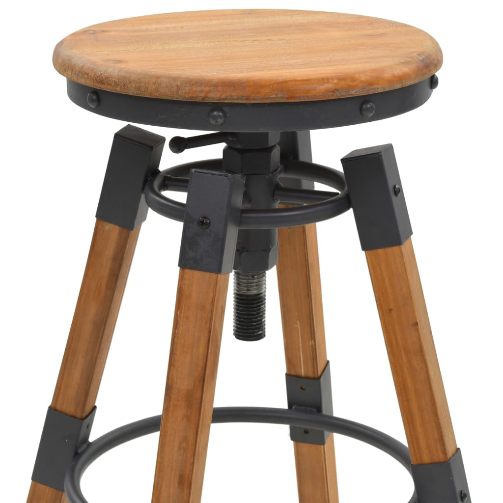 Bar Stools 2 pcs Solid Fir Wood- Table & Bar Stools - HomeShopIreland - Home Shop Ireland - Table & Bar Stools - Bar Stools 2 pcs Solid Fir Wood