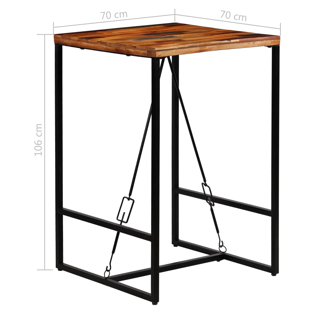 Bar Table Solid Reclaimed Wood 70x70x106 cm- Kitchen & Dining Room Tables - HomeShopIreland - Home Shop Ireland - Kitchen & Dining Room Tables - Bar Table Solid Reclaimed Wood 70x70x106 cm