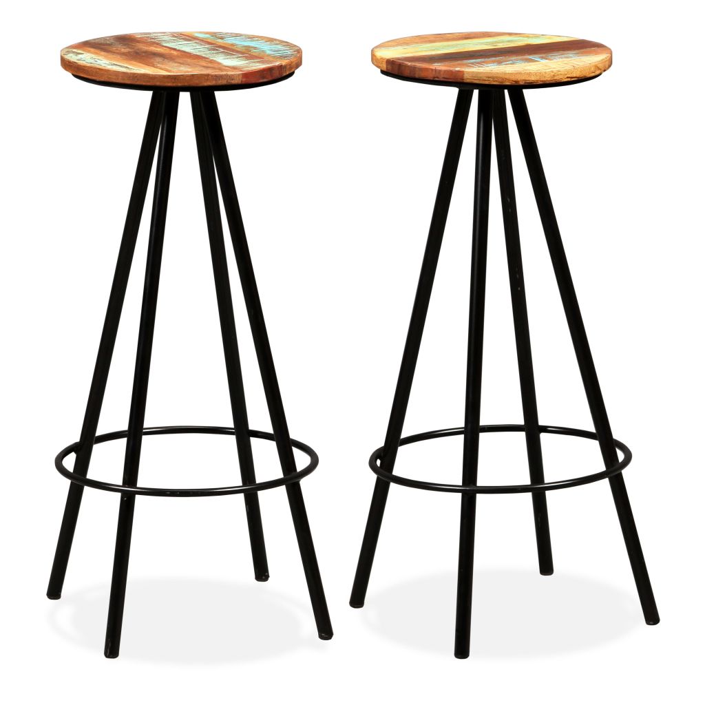 Bar Set 3 Pieces Solid Acacia and Reclaimed Wood- Kitchen & Dining Furniture Sets - HomeShopIreland - Home Shop Ireland - Kitchen & Dining Furniture Sets - Bar Set 3 Pieces Solid Acacia and Reclaimed Wood