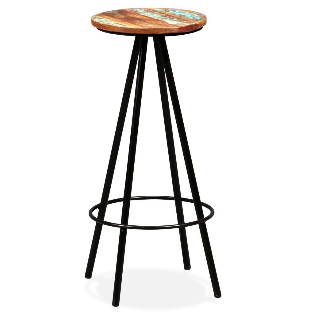 Bar Set 7 Pieces Solid Reclaimed Wood- Kitchen & Dining Furniture Sets - HomeShopIreland - Home Shop Ireland - Kitchen & Dining Furniture Sets - Bar Set 7 Pieces Solid Reclaimed Wood