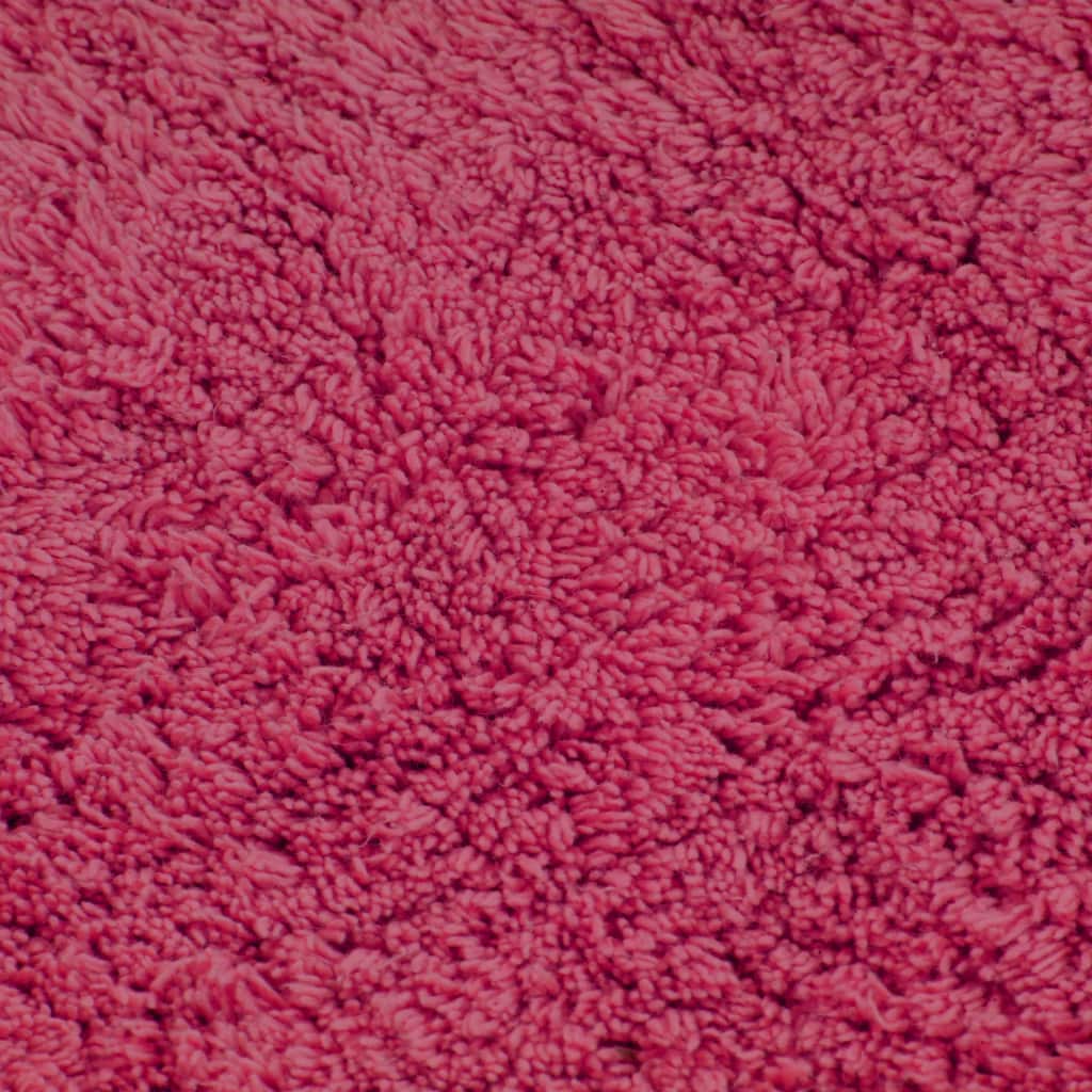 Bathroom Mat Set 3 Pieces Fabric Fuchsia- Bath Mats & Rugs - HomeShopIreland - Home Shop Ireland - Bath Mats & Rugs - Bathroom Mat Set 3 Pieces Fabric Fuchsia