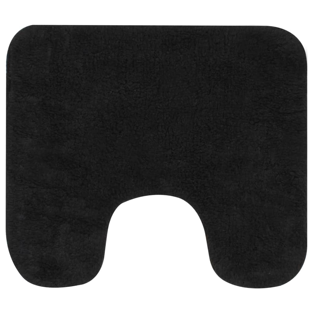 Bathroom Mat Set 2 Pieces Fabric Anthracite- Bath Mats & Rugs - HomeShopIreland - Home Shop Ireland - Bath Mats & Rugs - Bathroom Mat Set 2 Pieces Fabric Anthracite