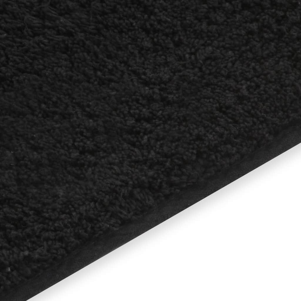Bathroom Mat Set 2 Pieces Fabric Anthracite- Bath Mats & Rugs - HomeShopIreland - Home Shop Ireland - Bath Mats & Rugs - Bathroom Mat Set 2 Pieces Fabric Anthracite