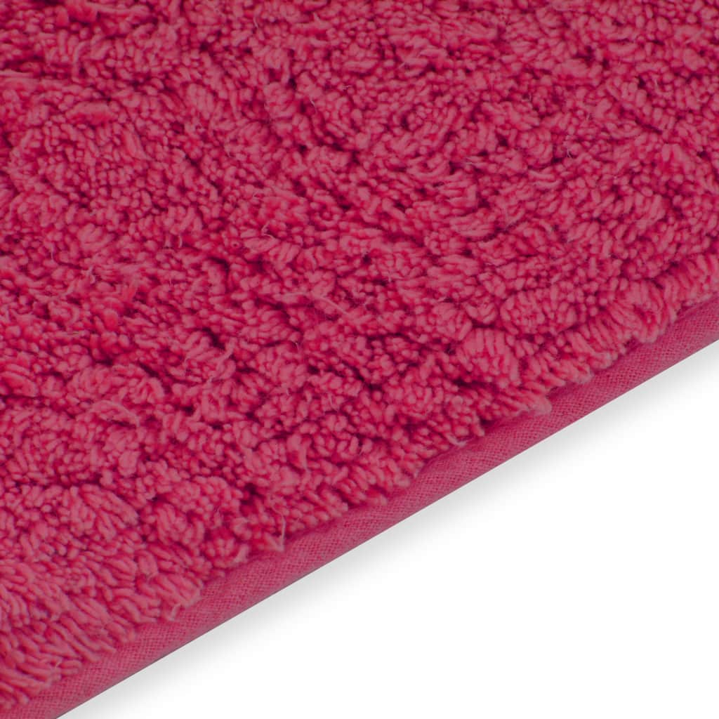 Bathroom Mat Set 2 Pieces Fabric Fuchsia- Bath Mats & Rugs - HomeShopIreland - Home Shop Ireland - Bath Mats & Rugs - Bathroom Mat Set 2 Pieces Fabric Fuchsia