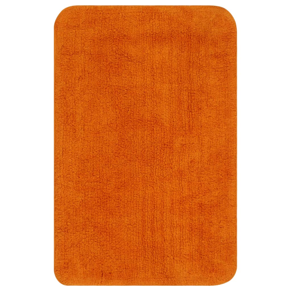 Orange bath shop rugs