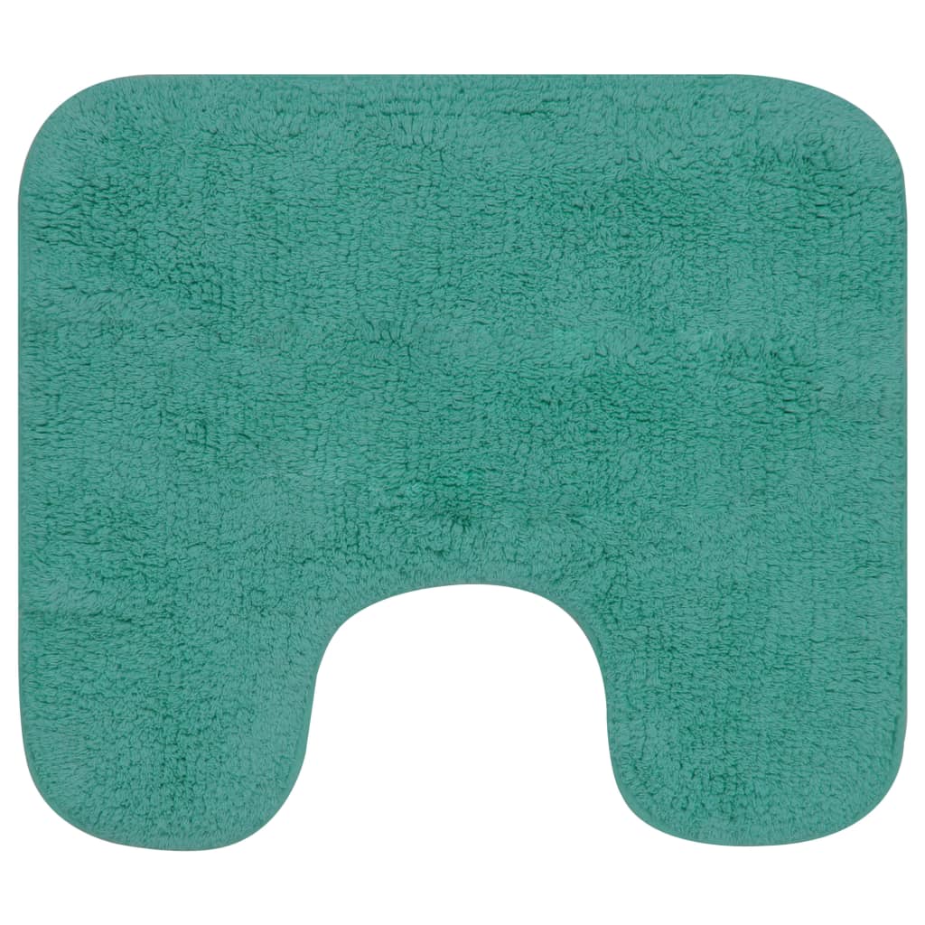 Bathroom Mat Set 2 Pieces Fabric Turquoise- Bath Mats & Rugs - HomeShopIreland - Home Shop Ireland - Bath Mats & Rugs - Bathroom Mat Set 2 Pieces Fabric Turquoise