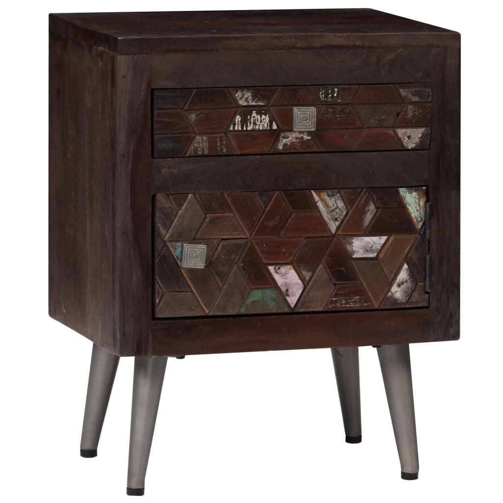 Bedside Cabinet Solid Reclaimed Wood 40x30x50 cm- Bedside Tables - HomeShopIreland - Home Shop Ireland - Bedside Tables - Bedside Cabinet Solid Reclaimed Wood 40x30x50 cm