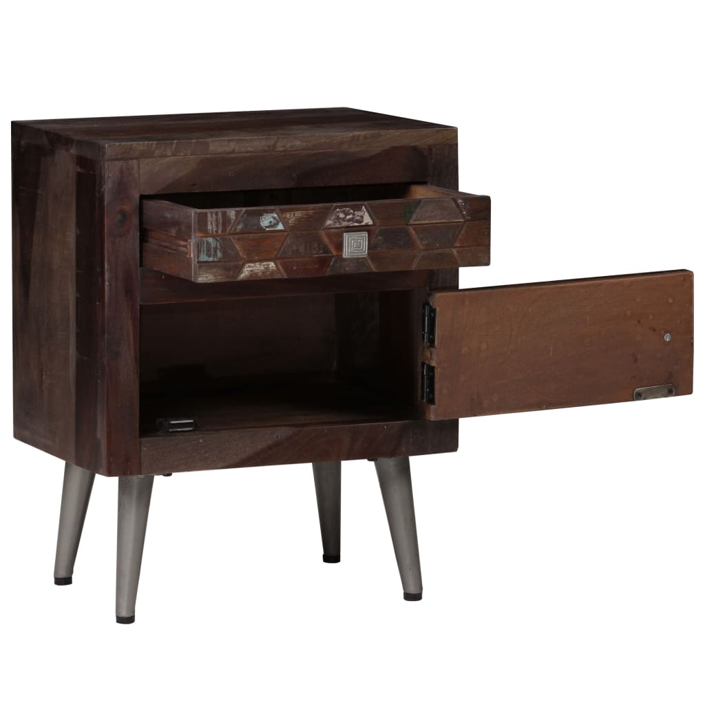 Bedside Cabinet Solid Reclaimed Wood 40x30x50 cm- Bedside Tables - HomeShopIreland - Home Shop Ireland - Bedside Tables - Bedside Cabinet Solid Reclaimed Wood 40x30x50 cm