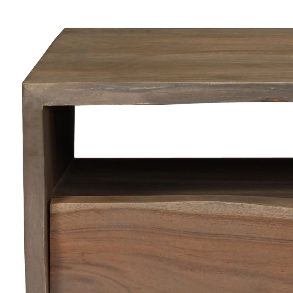 Coffee Table Solid Acacia Wood Live Edges 90x50x40 cm Grey- Coffee Tables - HomeShopIreland - Home Shop Ireland - Coffee Tables - Coffee Table Solid Acacia Wood Live Edges 90x50x40 cm Grey