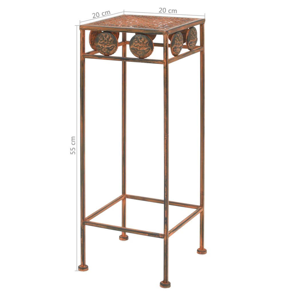 Plant Stand Set 3 Pieces Vintage Style Metal Rusty- Plant Stands - HomeShopIreland - Home Shop Ireland - Plant Stands - Plant Stand Set 3 Pieces Vintage Style Metal Rusty