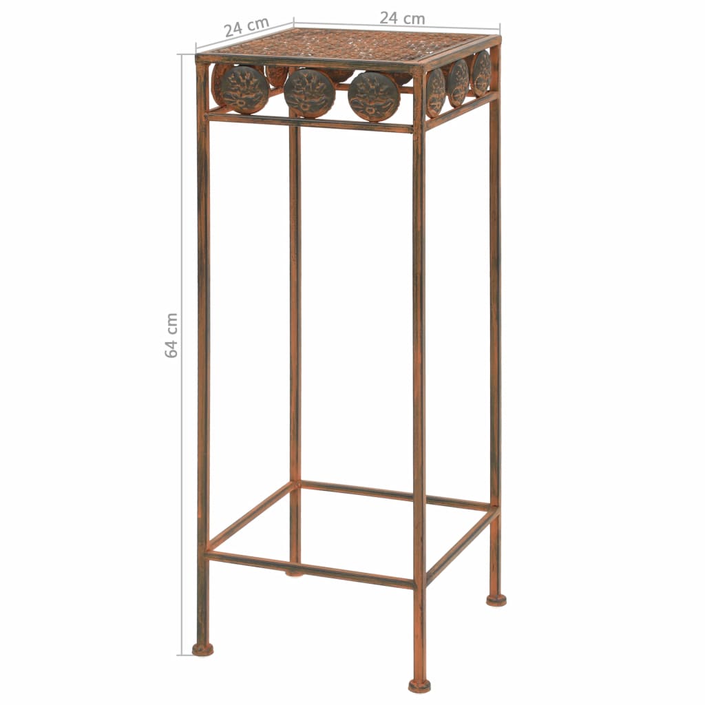 Plant Stand Set 3 Pieces Vintage Style Metal Rusty- Plant Stands - HomeShopIreland - Home Shop Ireland - Plant Stands - Plant Stand Set 3 Pieces Vintage Style Metal Rusty